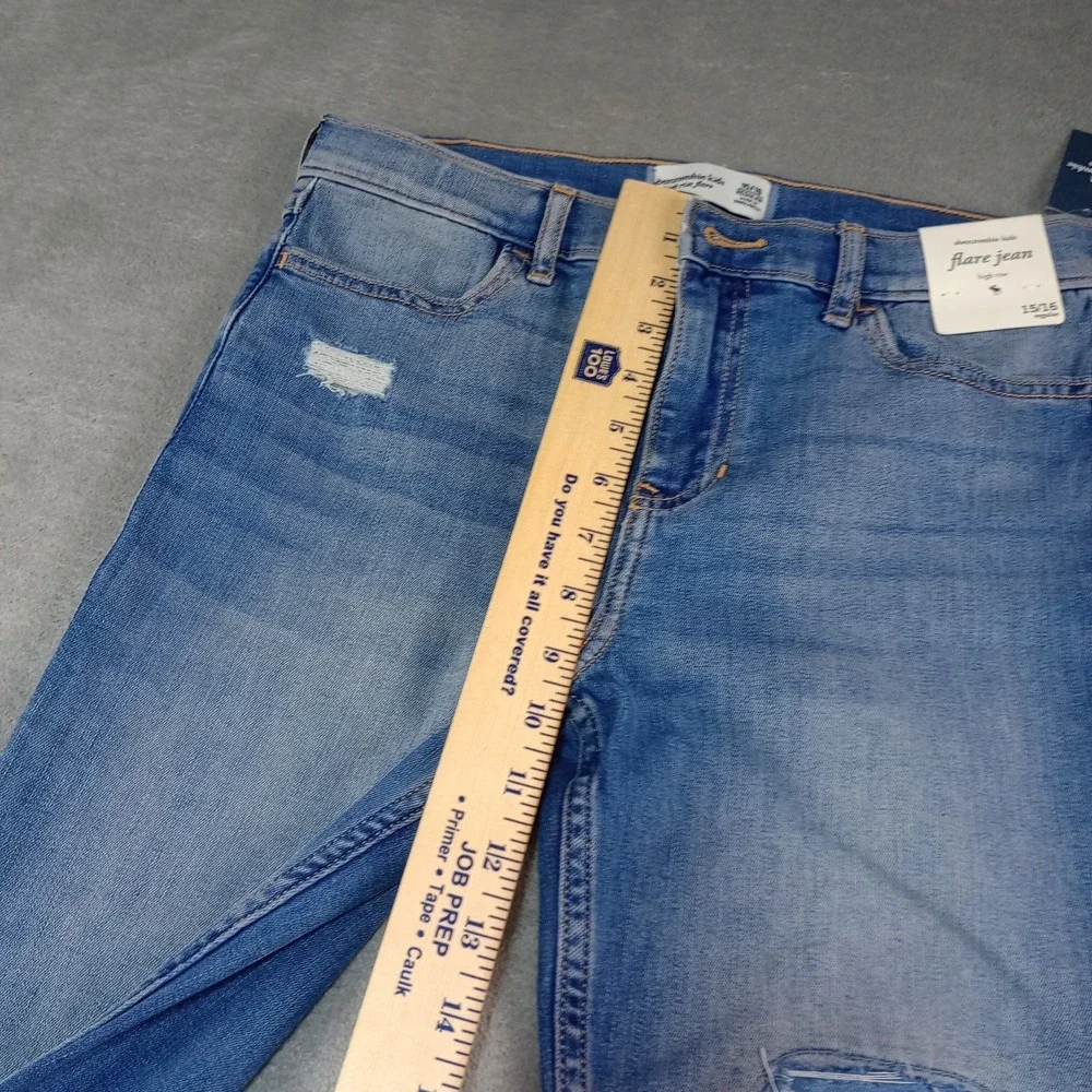 Abercrombie Kids High Rise Flare Girls Jeans 15 - 16 Casual Back to School Y2K‎